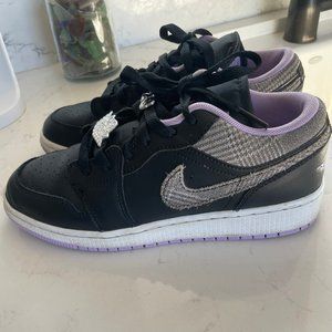 Girls Air Jordan 1 Low Houndstooth